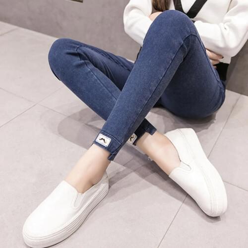 Denim Pants Skinny Jeans Maternity Clothes For Pregnant Women Skinny Pants Pregnancy Jeans Stretch Trousers Maternity Clothing