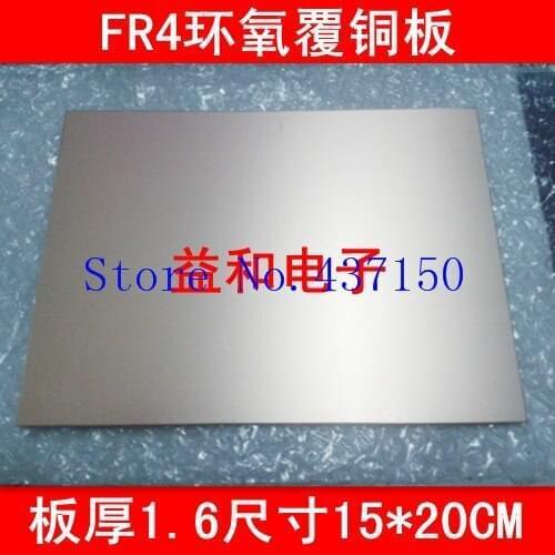 FR-4 epoxy fiberglass laminate Single sided copper clad PCB board 100 * 200 mm 150 * 200MM/ thickness 1.6Free Shipping