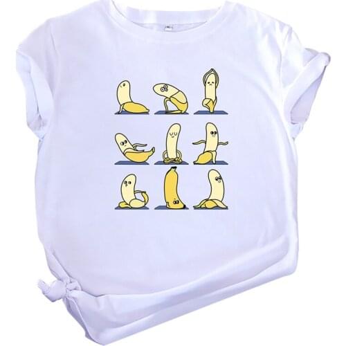 Summer O Neck harajuku white top oversized t shirt women clothing kawaii crop top t-shirts manga tshirt anime clothes vintage