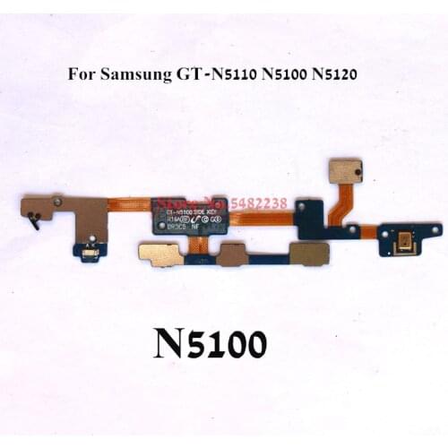 Original Power ON/OFF Volume Side Button Key Flex Cable For Samsung GT-N5110 N5100 N5110 N5120 Power Audio+- Replacement parts