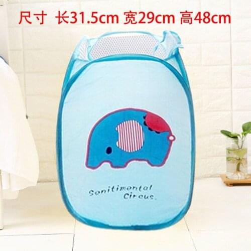 Laundry Basket Kids Toy Storage Basket Cartoon Storage Barrel Standing Clothing Storage Bag