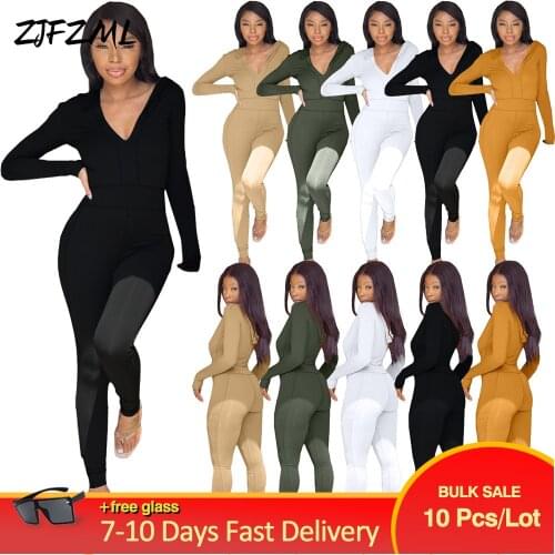 Bulk Items Wholesale Lots Womens Long Jumpsuit Bright Line Decoretion One Piece Overall Streetwear 90s 2000s Skinny Catsuits