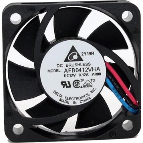 New original AFB0412VHA 4010 12V 0.12A 4-wire PWM temperature control double ball cooling fan