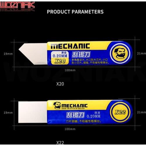 Mechanic Solder Paste Tin Scraping Mixing Knife for BGA Stencil Reballing Repair Tools plant tin scraping solder pasters weak