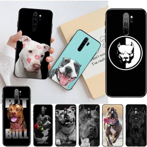 Pit Bull Lovely Pet Dog Pitbull Phone Case for Redmi 9A 8A 7 6 6A Note 9 8 8T Pro Max Redmi 9 K20 K30 Pro