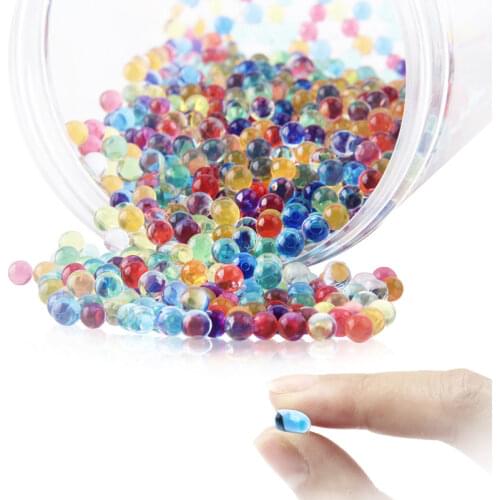 100PCS Transparent Color on sale Crystal Mud Soil Water Beads Bio Gel Ball For Flower/Weeding/Deraction