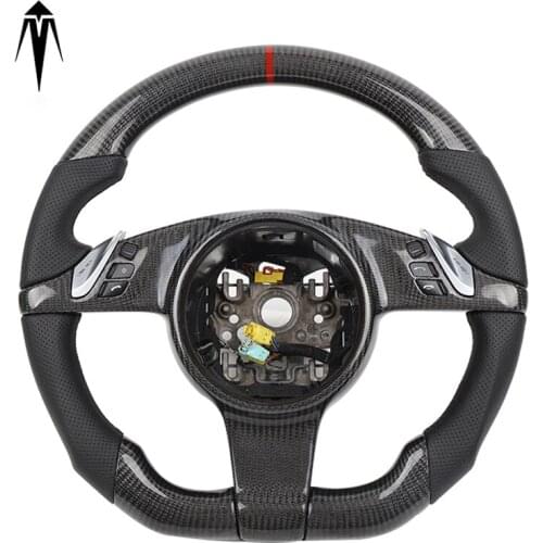 Custom Alcantara carbon fiber steering wheel For Porsche 911.1 970 958 panamera cayenne racing wheel convertible