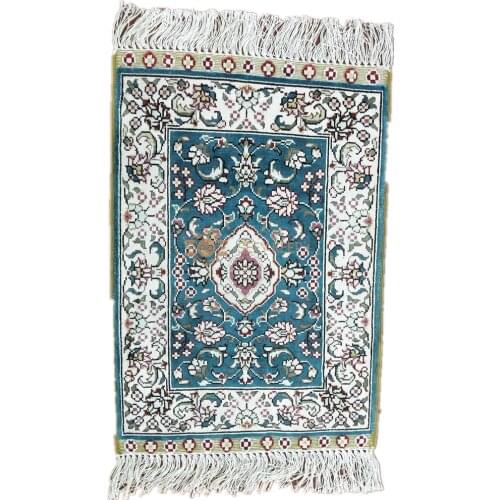 Seeykeep™ 1x1.5ft Rectangle Pure Silk Handknotted Oriental Rug-SK3036029