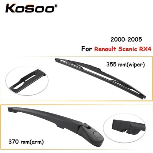 KOSOO Auto Rear Car Wiper Blade For Renault Scenic RX4,355mm 2000-2005 Rear Window Windshield Wiper Blades Arm,Car Accessories