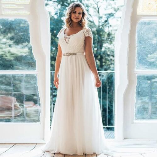 TCUOOBYD Chiffon Wedding Dresses