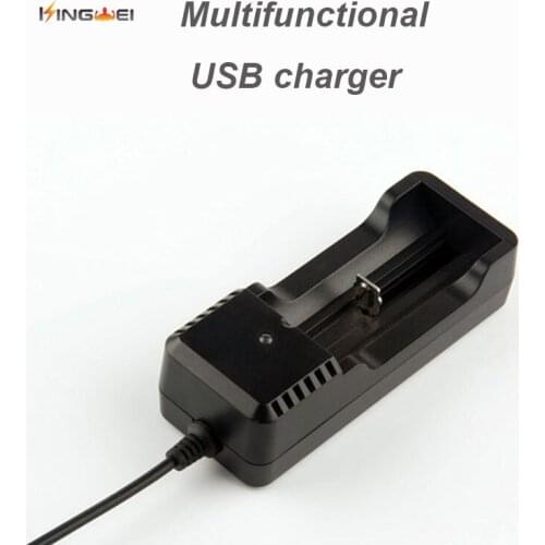 KingWei NK-203 10 Pcs USB Single 3.7V Li-Ion Battery Charger for 18650 18350 16340 14500 10440