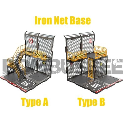 【In Stock】FreshRetro FR Scene Iron Net Base In Box SIB 3D Diorama Building Set Feely Customize DIY Multiple Modify ABS Plastic