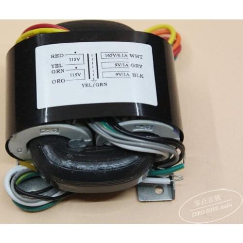 GZLOZONE 40VA High-quality R-type Transformer 40W Transformer 115V/230V 0-165V 0-9V 0-9V For AMP / DAC