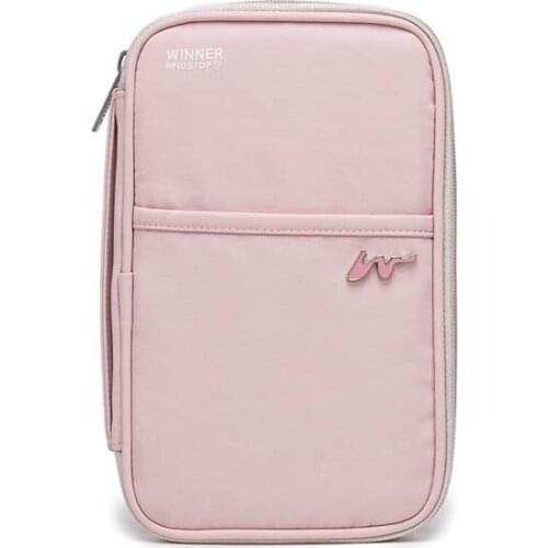 10PCS / LOT Travel RFID Shielding Passport Bag Multifunction Anti-Theft Polyester Card Holder