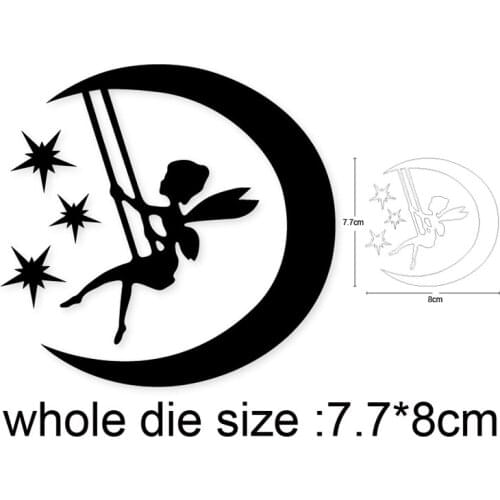 2020 new Craft dies swinging moon fairy Metal Cutting Dies Stencils for DIY Scrapbooking dies Embossing Album Paper Cards Making