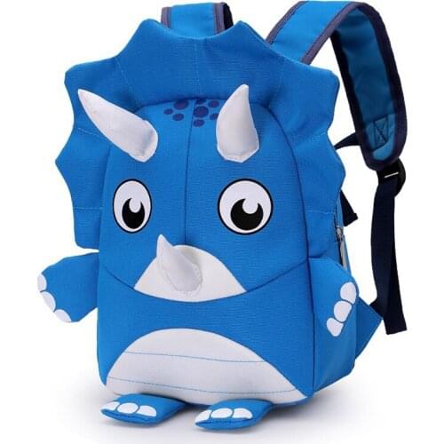 2021 New 3D Triceratops School Bags for Boys Girls Cute Animals Children Bags Toddler Kids School Backpack waterproof Mochilas