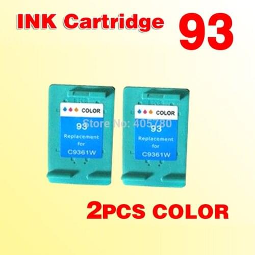 2x color ink cartridge compatible for93 compatible for 93 C9361WN Deskjet 5440/ 5420v/ 5440v/ 5440xi/ 5442/ 5443/ D4160