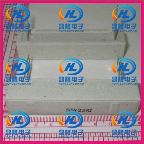5pcs/lot) 50W 25 ohm +/- 5% / 50W 25RJ / 50W 25R / The plug-in