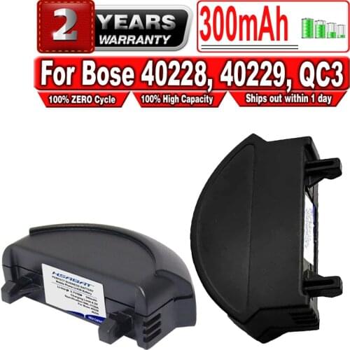 HSABAT 300mAh 40228 40229 NTA2358 Battery for Bose QuietComfort 3 Earphone QC3