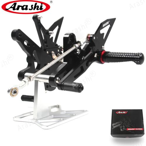 Arashi For KAWASAKI Ninja 400 2018 2019 CNC Adjustable Footrest Rider Rearset Foot Pegs NINJA400 Z400/ EX400 / ABS/ KRT Edition