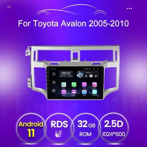 CAPLAY Android 11 Car radio For Toyota Avalon 3 2005 - 2010 multimedia audio autoradio GPS Navigation FM 2GB+32GB SWC