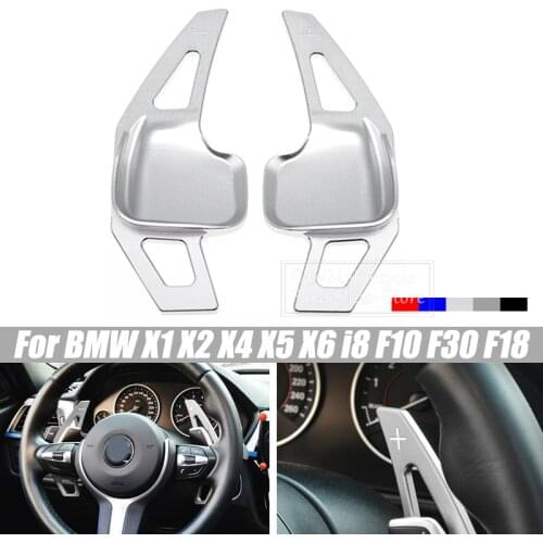 Pair Car Steering Wheel Paddle Shifter Aluminum Gear Shift Shifter Extension For BMW 1 2 3 4 5 6 7 X1 X2 X4 X5 X6 i8 F10 F30