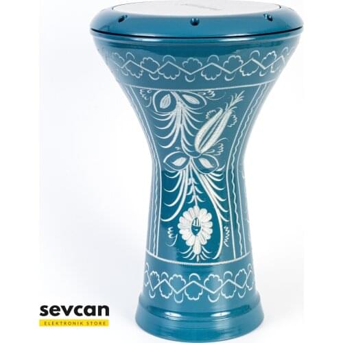 Turquoise Embroidered Egyptian Darbuka Drum Doumbek Tombak Percussion Musical Instrument MD2