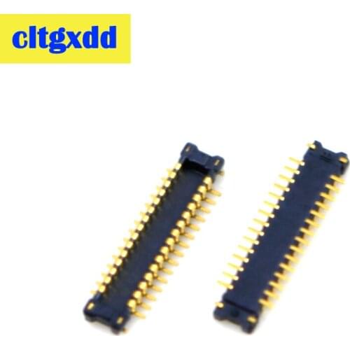 Cltgxdd 2pcs FPC Connector Socket port Plug For Samsung Galaxy J100 J1 J100F J100FN J100H DUOS LCD display on motherboard
