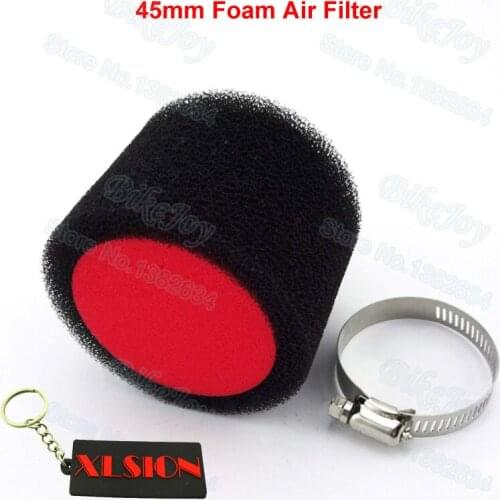 Dual Layer Foam Air Filter 45mm Straight Neck for 125cc 140cc 150cc Pit Dirt Motard Bikes ATV Quad Go Kart Motocross Motorcycle