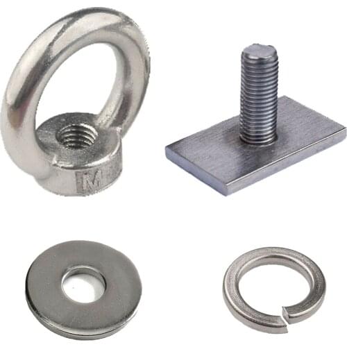 Tie Down Eye Nuts Solid stainless steel Heavy duty Eye Bolt for Most roof rack