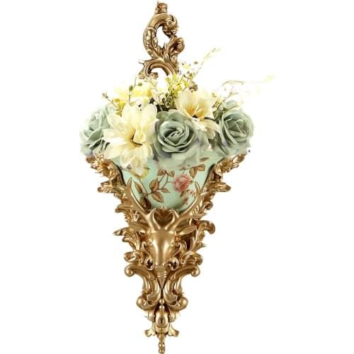 Deer Head Wall Hanging Home Wall Creative American Living Room Background Wall Decoration Flower Pot decoracion habitacion