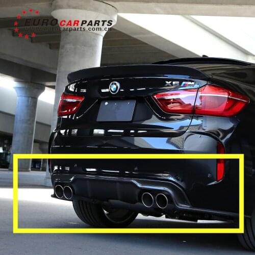BM X6M F16 carbon finber diffuser for F16 X6M to 3d style carbon finber rear spoiler