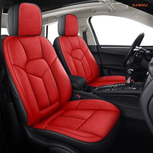 KAHOOL Custom Leather car seat covers For SUBARU XV Outback Impreza LEGACY Forester Tribeca Automobiles Seat Covers cars seat