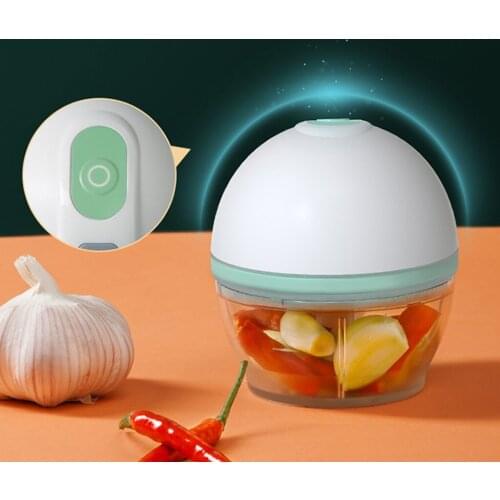 Mini Electric Garlic Chopper Cutter Vegetable Meat Crusher Cutting Blender