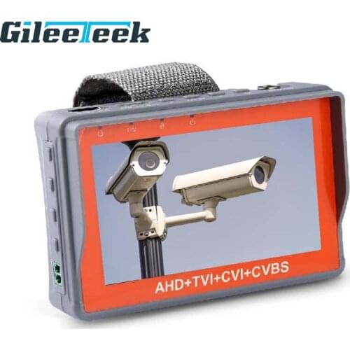 Tester Monitor 4.3 Inch HD AHD CCTV5MP 1080P AHD TVI 4MP CVI Analog Camera Testing PTZ UTP Cable Tester 12V1A Output