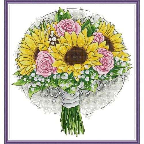 Wreath-Autumn Fruits cross stitch kit aida 14ct 11ct count print canvas cross stitches needlework embroidery DIY handmade