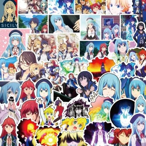 50 Pcs Anime Wise Mans Grandchild Stickers Shin&Sicily Graffiti Decals Skateboard Sticker For Laptop Suitcase Fridge Kids Gifts