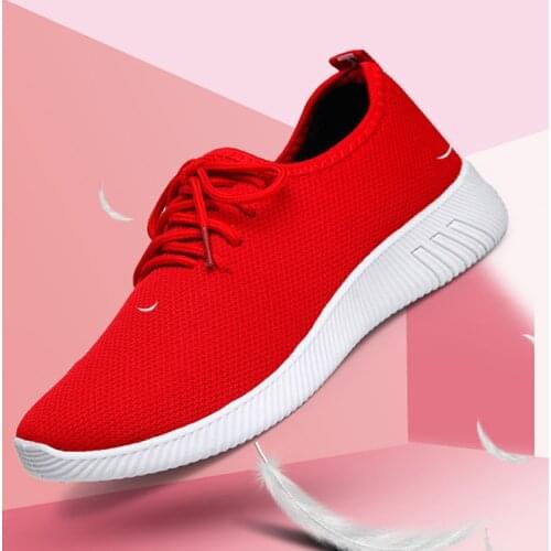 Summer New Platform Breathable Women Sneakers Lightweight Casual Shoes Lace-up Shoes Slip On Flats Black Net Shoes