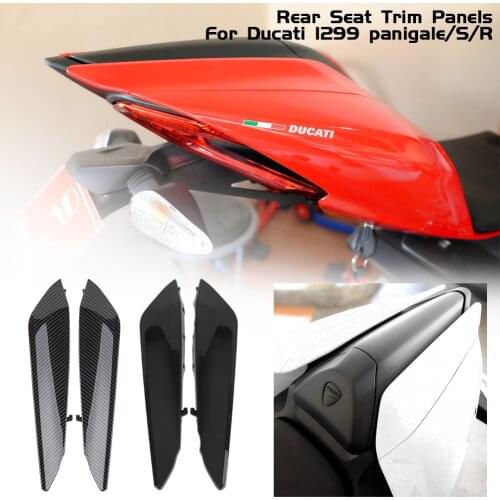 Motorcycle Carbon Fiber Rear Tail Side Seat Panel Trim Fairing Cowl Cover For Ducati Panigale 1299 959 1299S R S 2015 2016 2017
