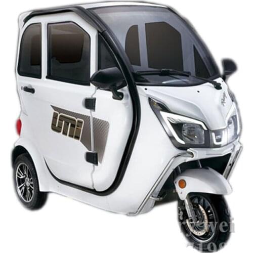 Fully Enclosed Adult Electric Tricycle Cargo Trike 3 Wheel Vehicle Passenger Mobility Scooter Tuk Tuk Car for Elderly