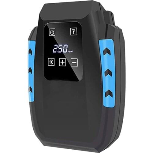 22-Cylinder Portable Air Bicycle Pump Air Inflator Electric Handheld Tire Pump With Digital Display LED Light For Bike