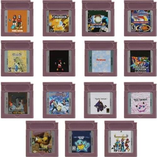 Superior 16 Bit Video Game Cartridge Console Memory Card for Nintendo GBC Pokeon Series English Language Version Part1