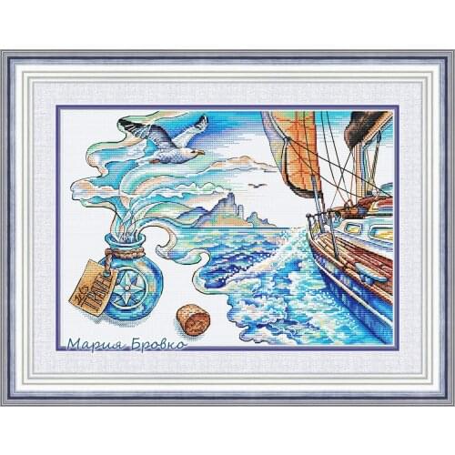 Birds and Peach Blossoms and Birds Counted Cross Stitch Kit Cross stitch RS cotton with cross stitch Fragrant travel