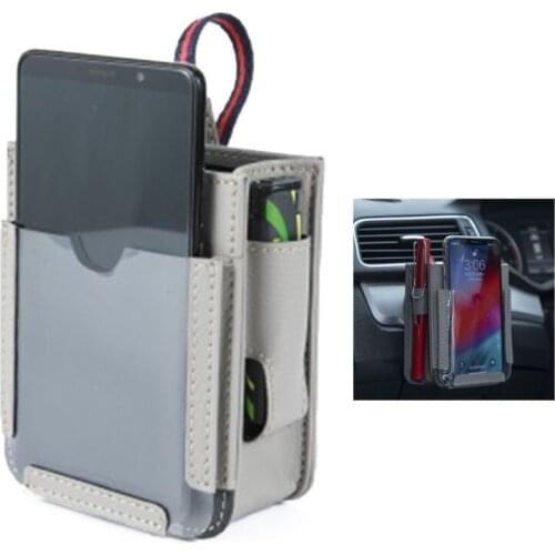 R3MD Air Outlet Pocket Creative Hanging Bag Suitable for storage Mobile Phone Card Pen Sunglasses