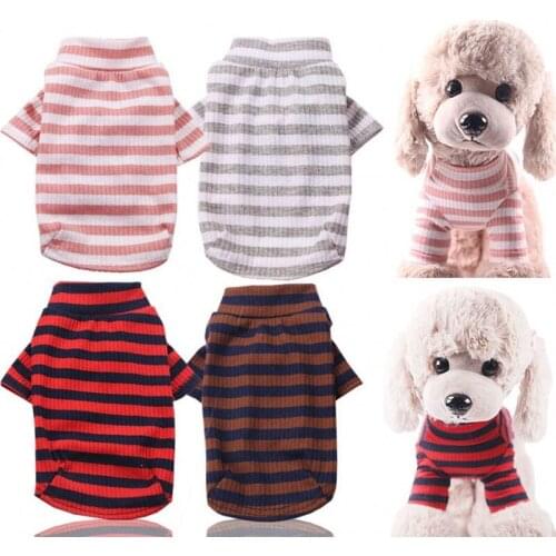 Autumn/Winter Dog Shirt Elastic Force Cotton Pet Cat Small Dogs Clothes Cute Pets Clothing Coat For Dogs Costume XS-XXL