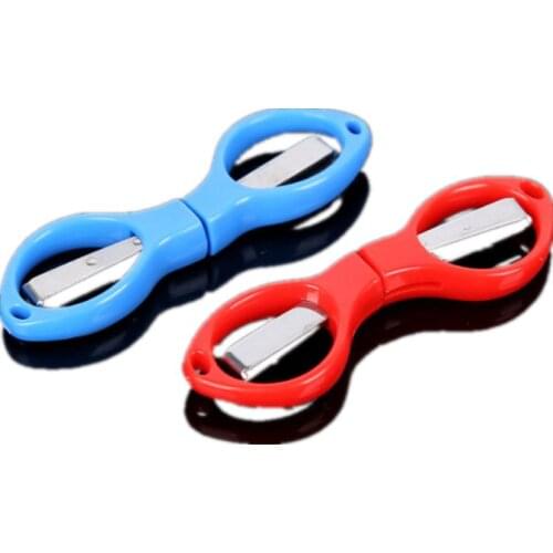 Fishing gear new plastic travel folding gift scissors stretching horoscope scissors fishing line cutting glasses scissors