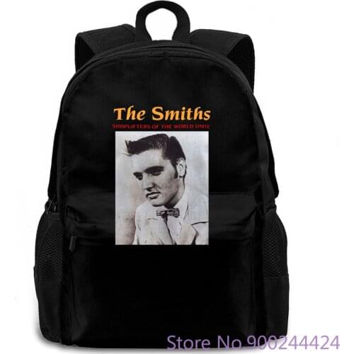 MENS BLACK THE SMITHS SHOPLIFTERS ELVIS PRESLEY BRITISH MORRISSEY 5 women men backpack laptop travel school adult