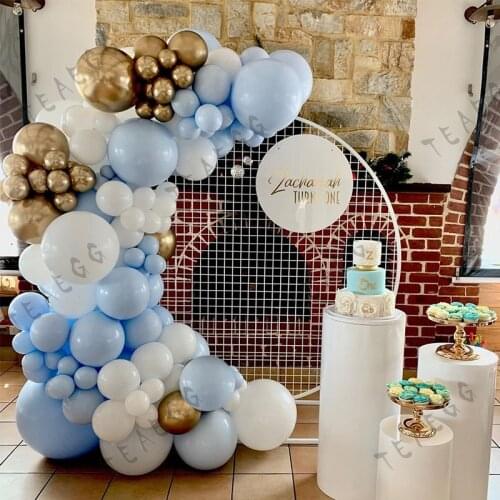 120pcs /set chrome gold Balloon Garland Arch Kit 1st 30th Birthday Anniversary Party Decorations Balloon Adult Baby Shower Boy