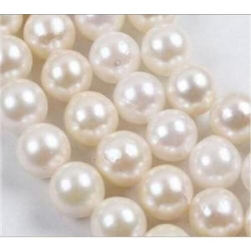 Discount!!DIY Lovely 8MM White Akoya shell Pearl Necklace + Earring AAA 18" beads jewelry making AAA+++ about52pcs/strands