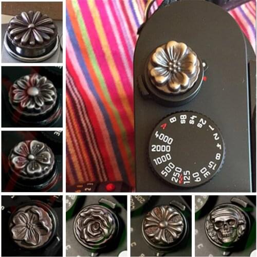 Steel Retro Sakura Camera Shutter Release Button for Fuji Fujifilm Mirrorless Cameras